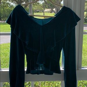 Willow & clay teal long sleeve top